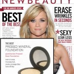 glo Minerals pressed base foundation in new beauty magazine as best pressed mineral foundation