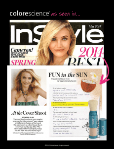 colorescience makeup in instyle magazine