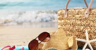 Summer Beach Bag with Accessories