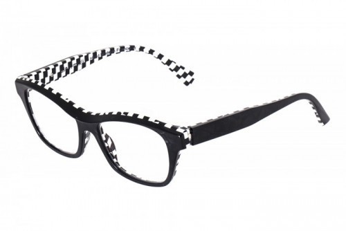 women's attractive eyeglass frames in Black and White
