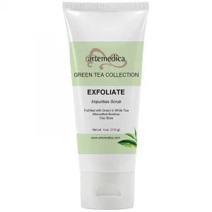 Artemedica skincare Green Tea collection exfoliate impurities scrub