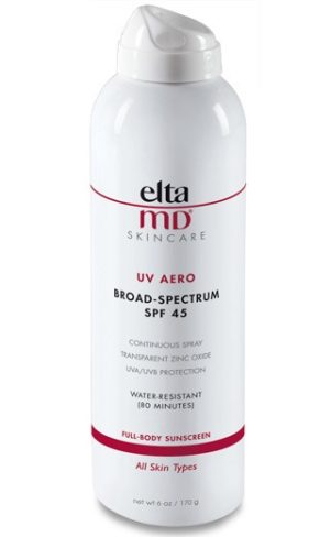 Elta MD skincare UV Aero Broad Spectrum SPF 45 full body sunscreen