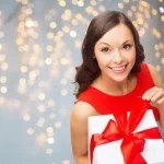 Woman with Gift Certificate