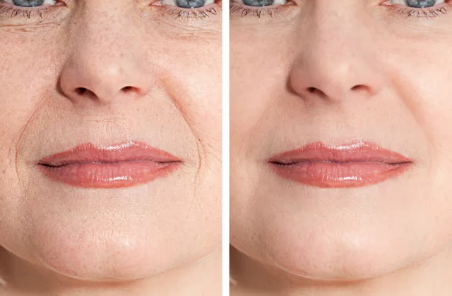 before and after restylane refyne fillers for moderate to severe laugh lines