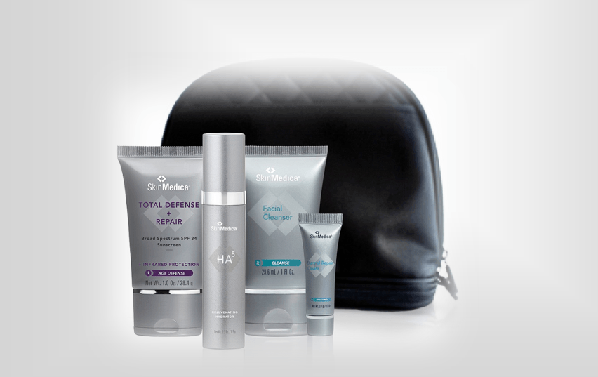 lineup of skinmedica skincare