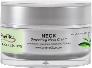 Artemedica skincare Green Tea collection neck smoothing neck cream