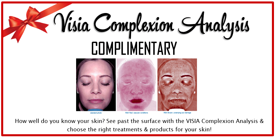 Stop by our 5th Annual Holiday & Peel Event for Visia Complexion Analysis specials