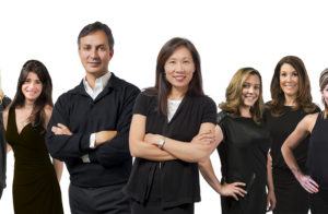 Dr. Victor Lacombe and Dr. Alice Chiang and the estheticians of artemedica in sonoma county