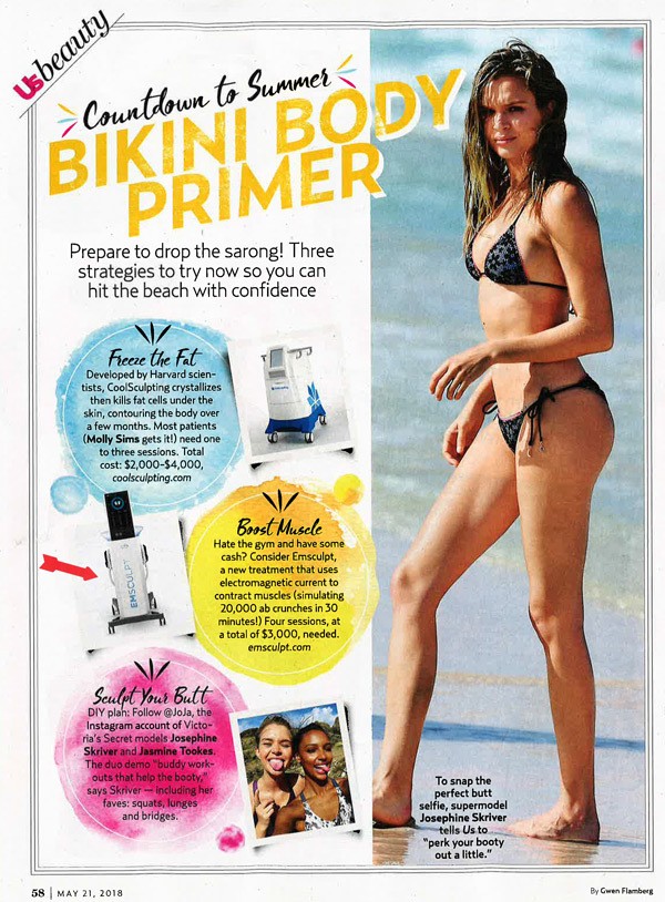 EmSculpt featured in US Weekly magazine 2016