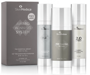 lineup of SkinMedica skincare award winning system