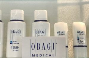 lineup of Obagi skincare