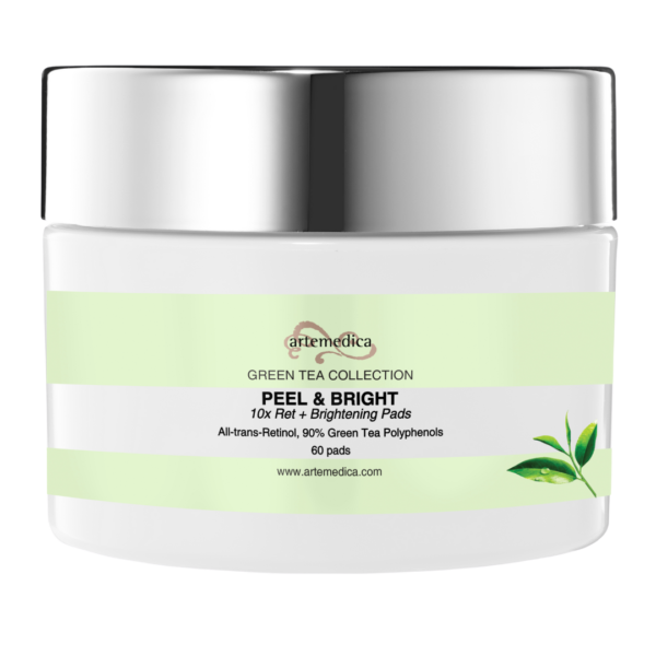 10x All Trans Retinol Pads from Artemedica skincare green tea collection
