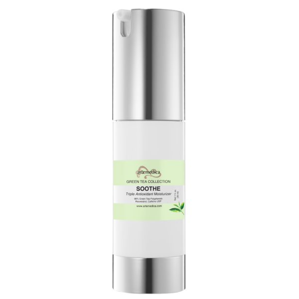 Artemedica skincare Green Tea collection soothe triple antioxidant moisturizer