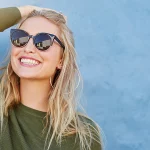 woman enjoying her new eyesight after successful lasik laser eye corrective surgery