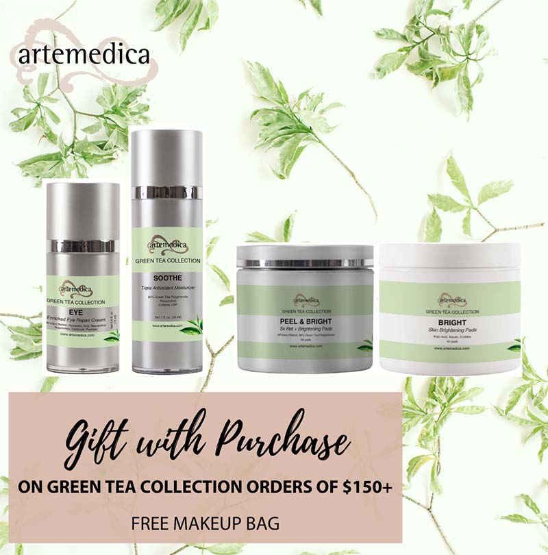 Get a Free Gift When You Buy Artedica’s Green Tea Collection