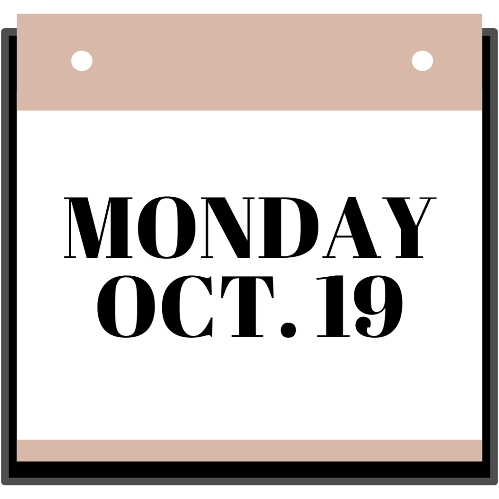 monday oct 19