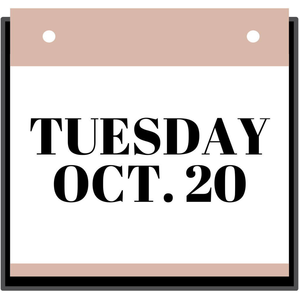 tuesday october 20