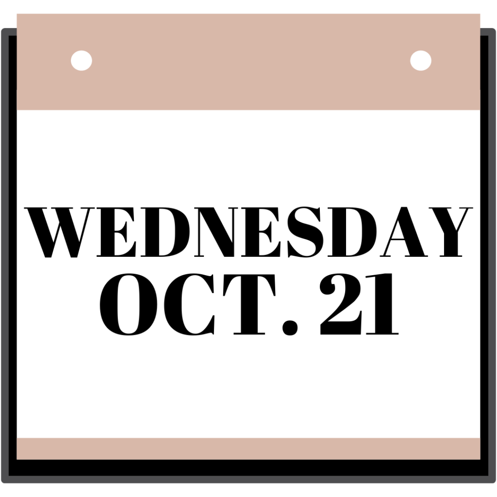 wednesday october 21