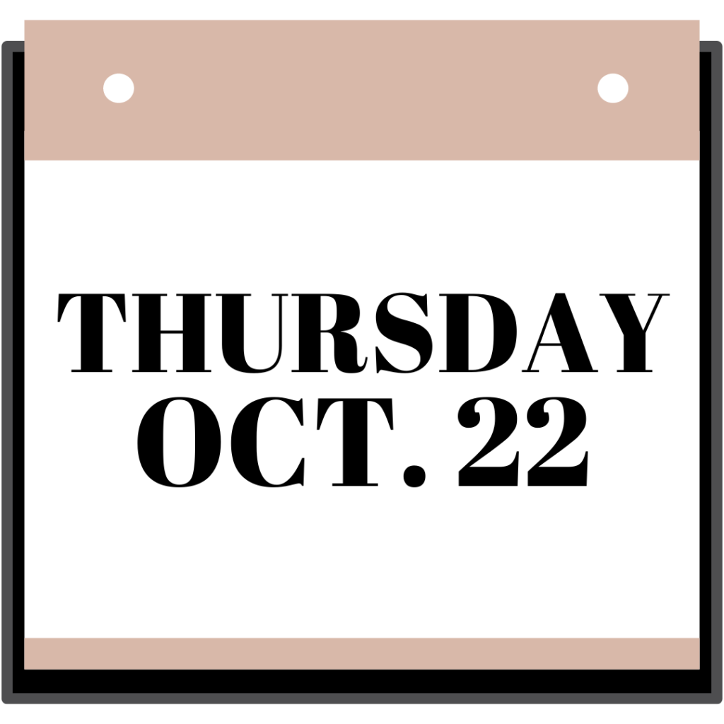 thursday october 22