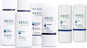 lineup of obagi skincare