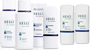 lineup of obagi skincare