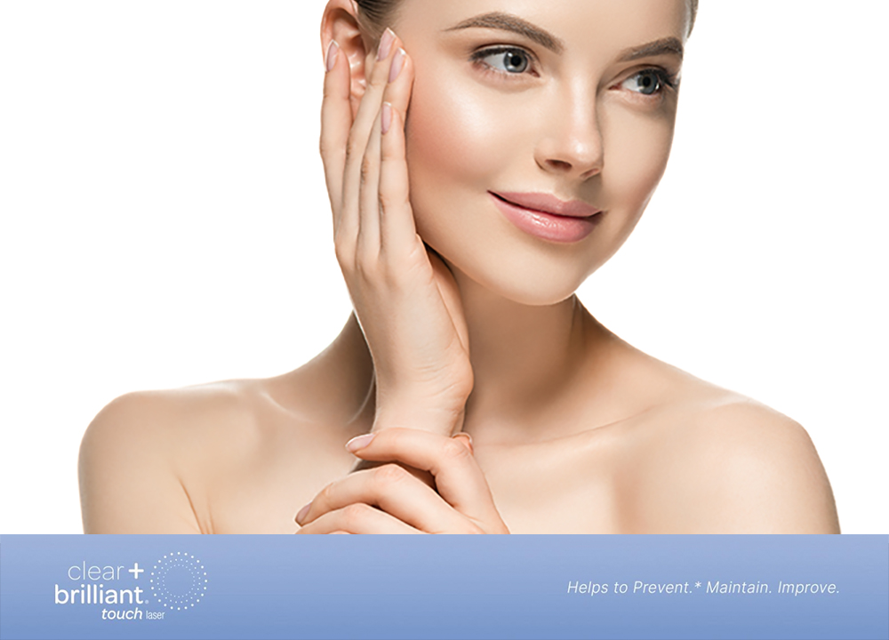 Beautiful women with youthful, healthy looking skin clear and brilliant complete treatment with TOUCH laser