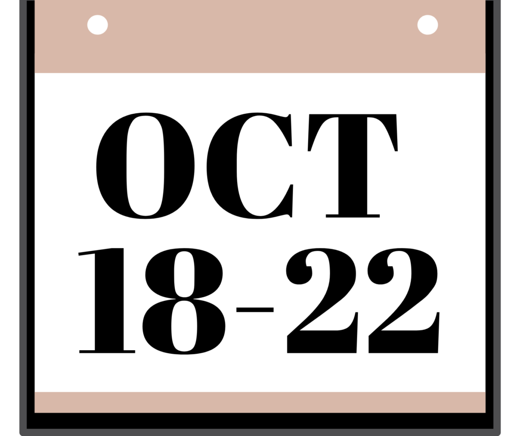 october 18-22