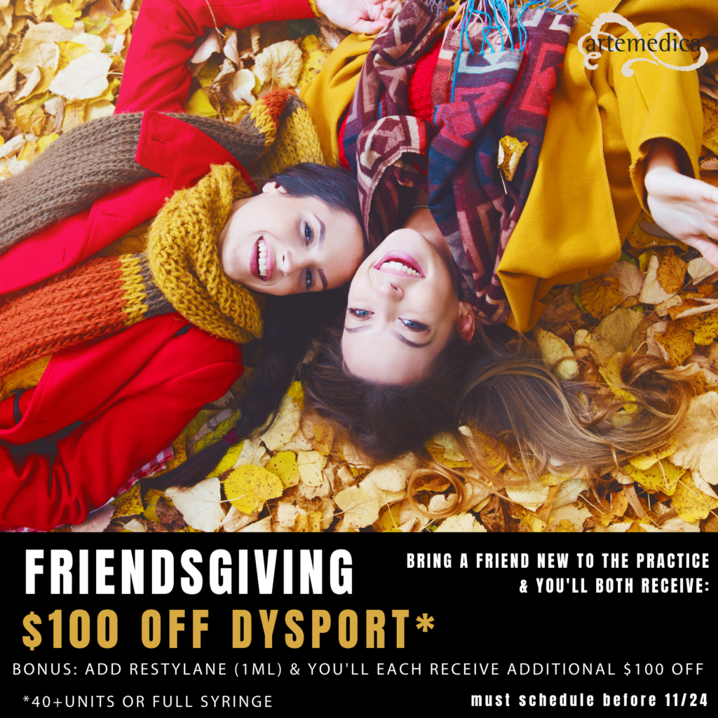 $100 off Dysport available at Artemedica November 2021
