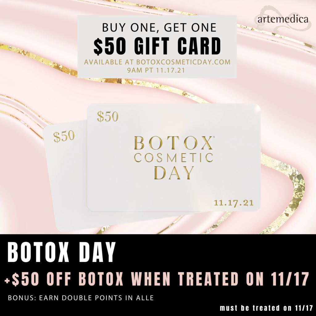 $50 off Botox available at Artemedica November 2021