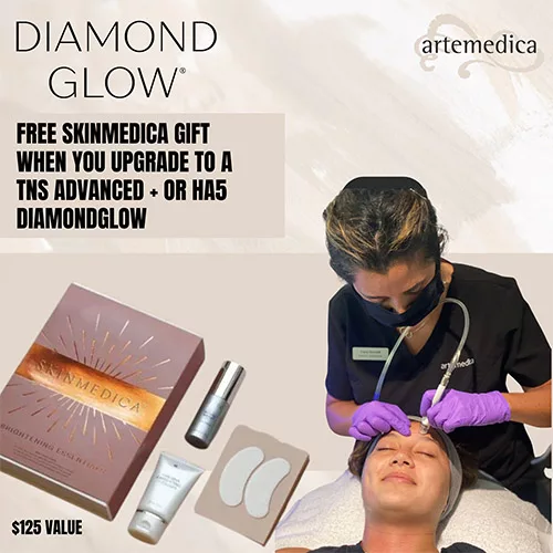 Diamond Glow January 2023 special offer at Artemedica Santa Rosa and Artemedica Healdsburg