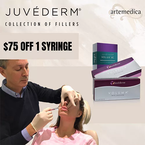 Juvederm January 2023 special offer at Artemedica Santa Rosa and Artemedica Healdsburg