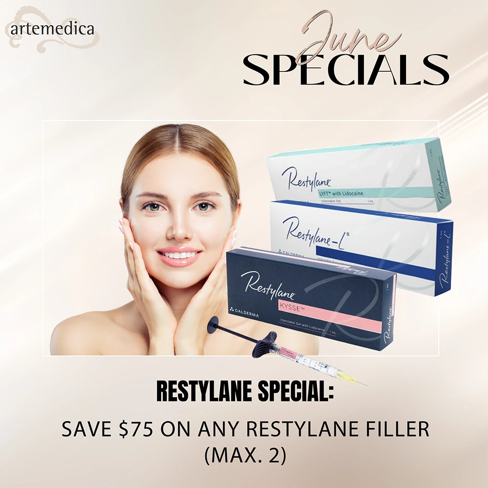 Artemedica June 2023 Special Offer: Save $75 on any Restylane Filler