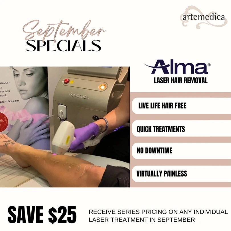 September 2023 Alma Laser Hair Removal special offer