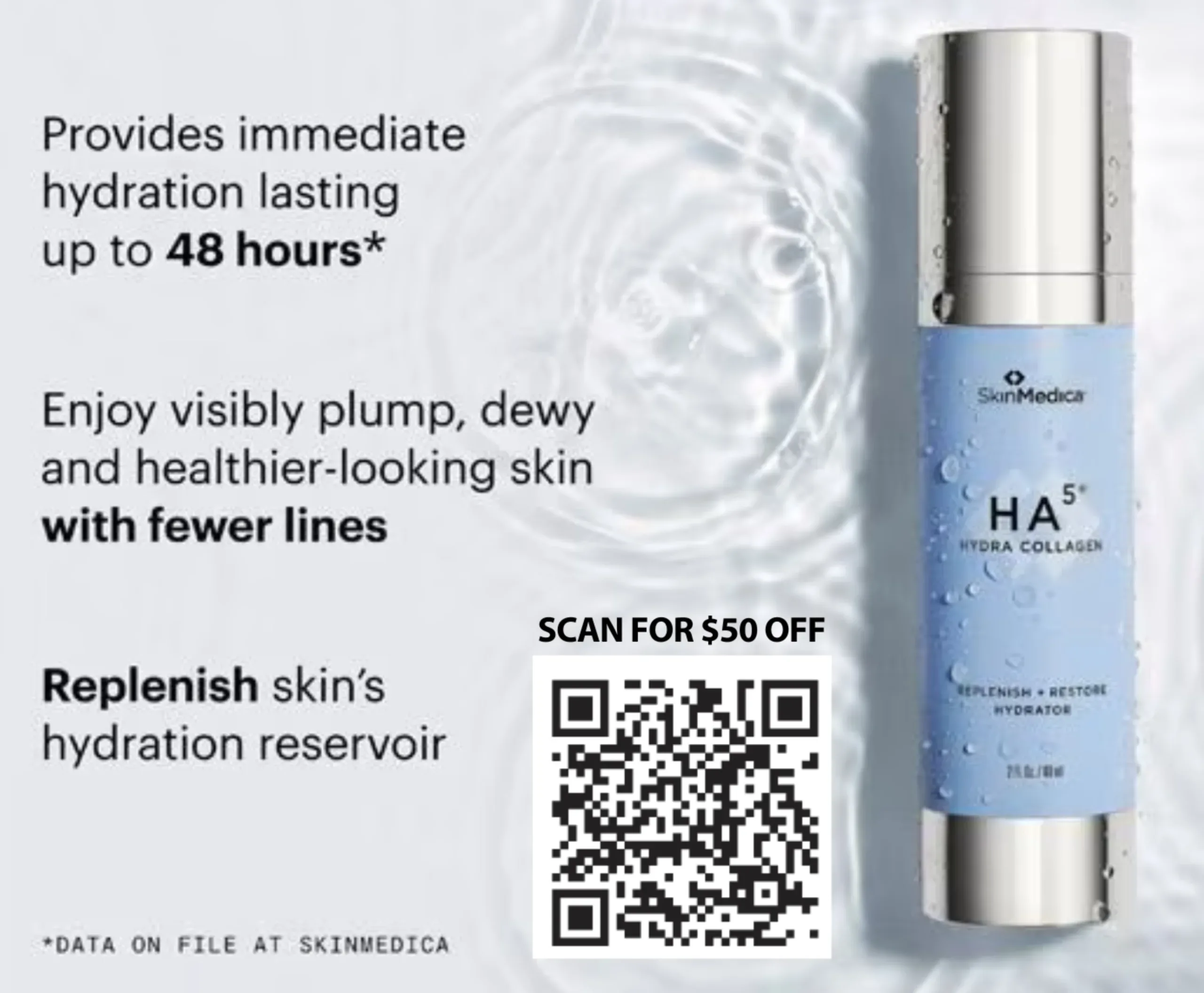 Get $50 off SkinMedica HA5 Hydra Collagen