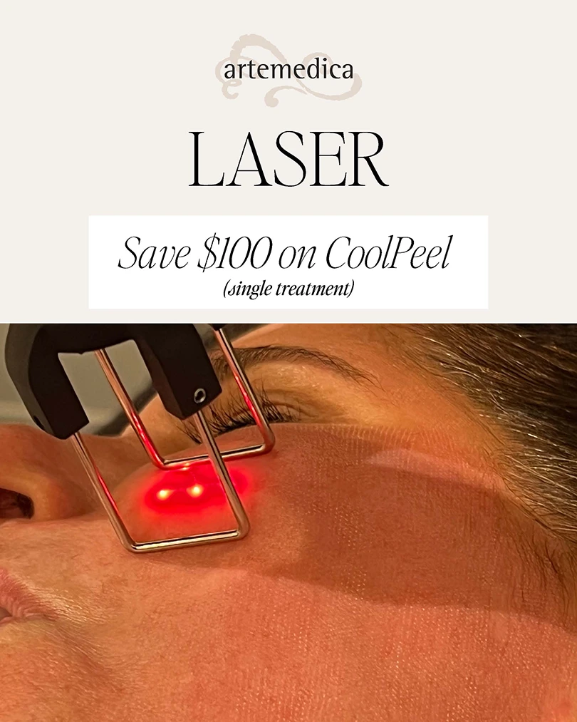 Artemedica September 2025 Special Offer for: Save $100 on a single treatment of CoolPeel laser skin resurfacing