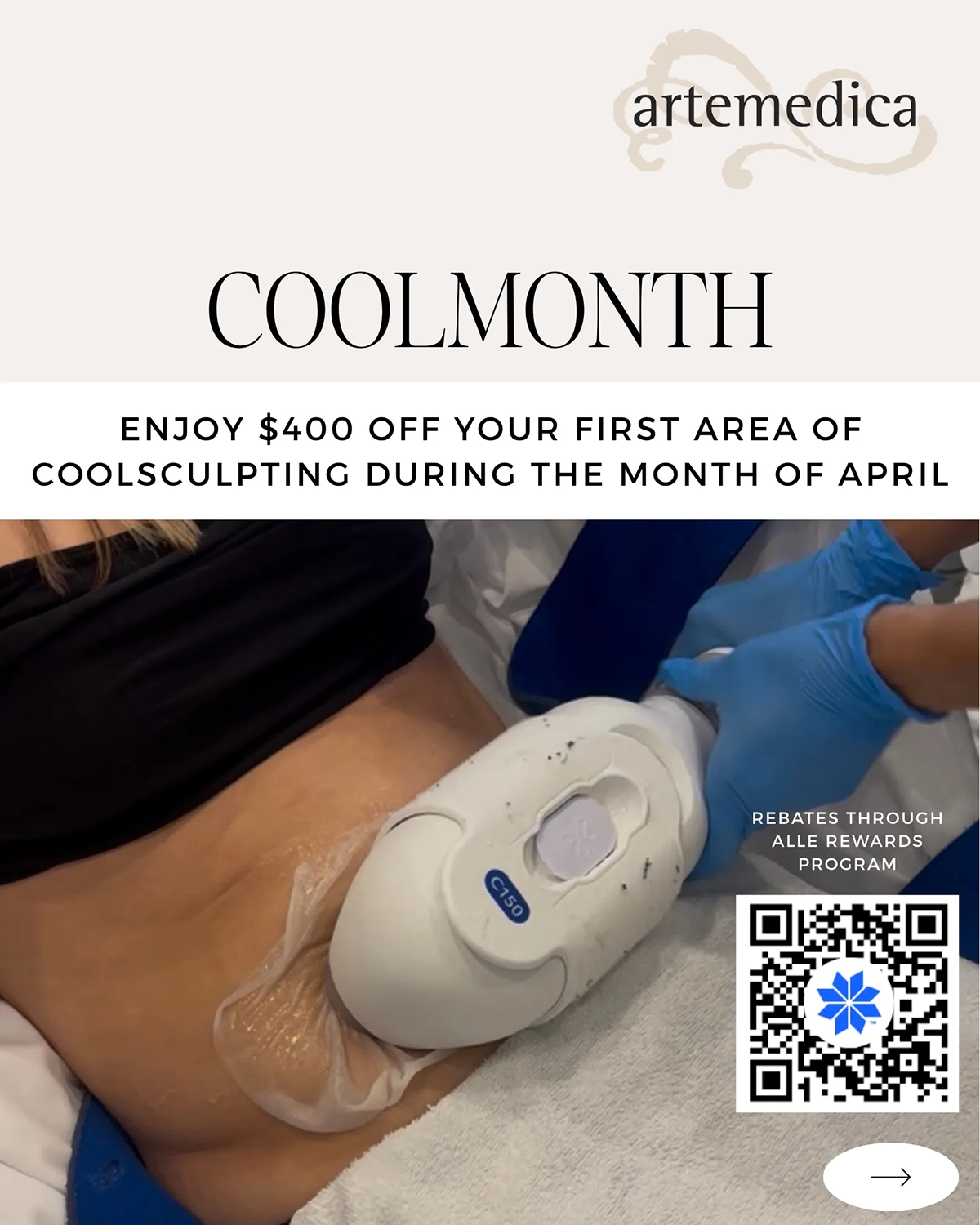 CoolMonth CoolSculpting specials at Artemedica for April 2026