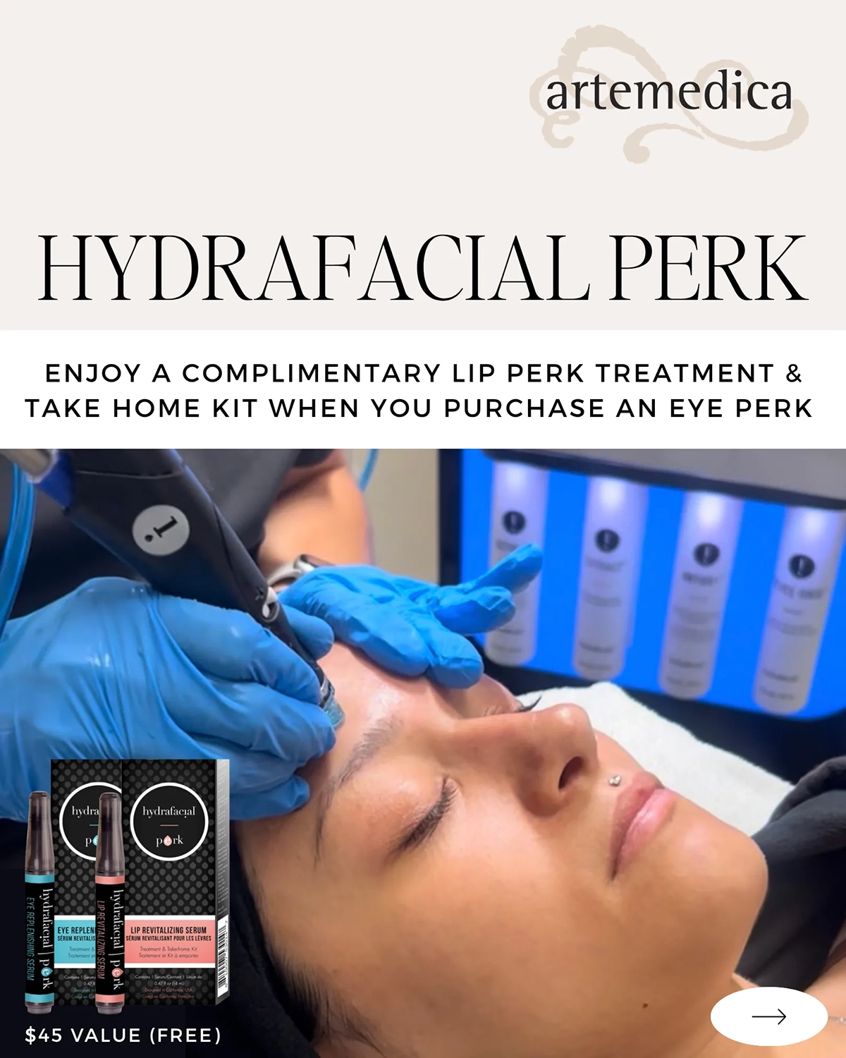 hydrafacial specials at Artemedica for April 2026