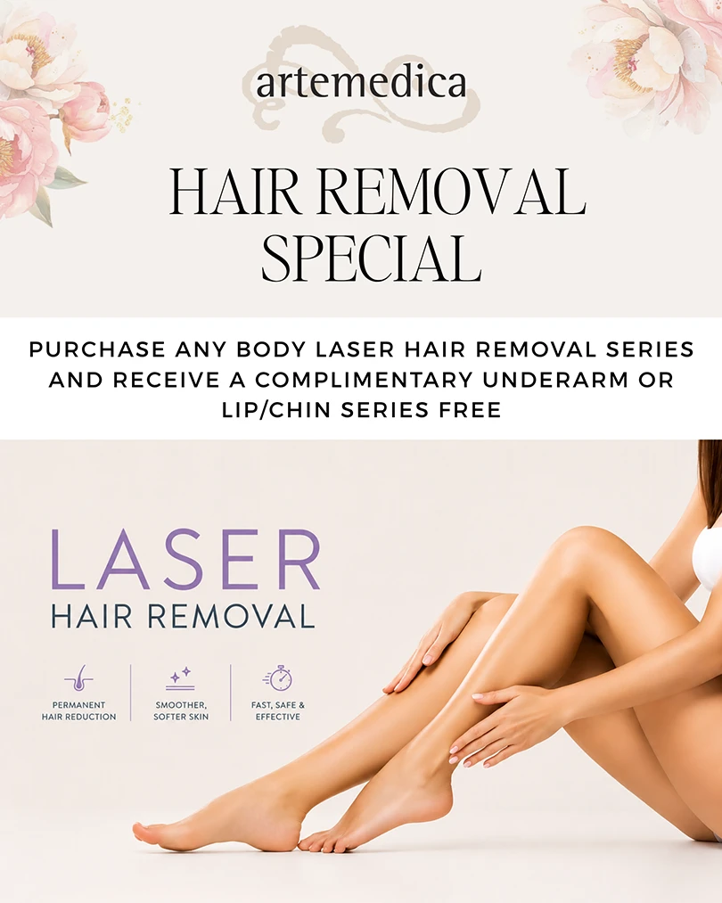 Laser Hair Removal specials at Artemedica for May 2026