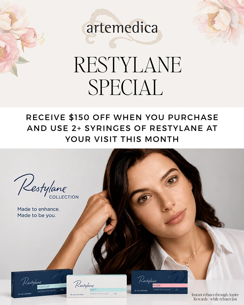 Restylane specials at Artemedica for May 2026