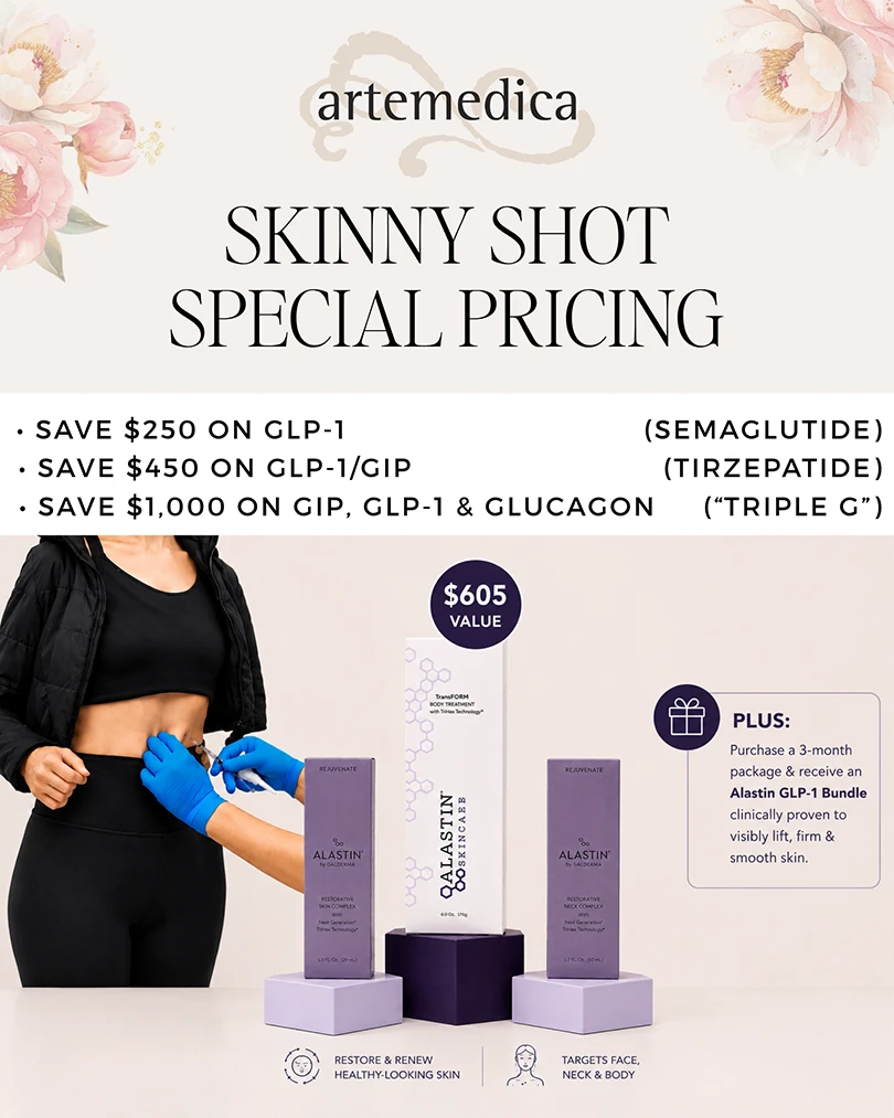 Skinny Shot GLP-1 specials at Artemedica for May 2026