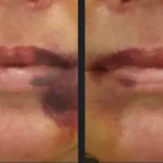 Before and after photos for Vbeam laser port wine stain treatment