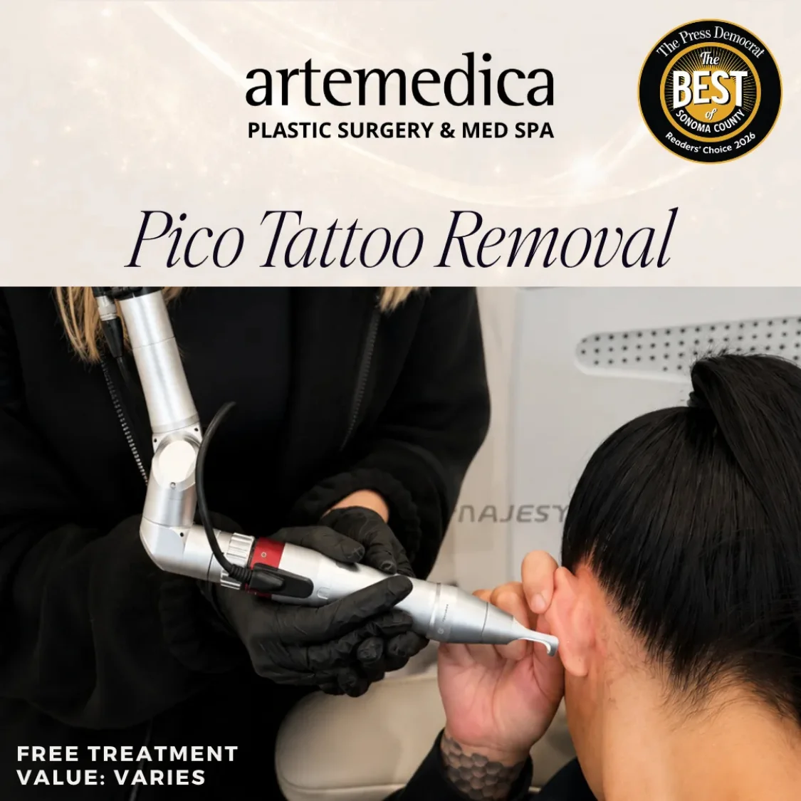 July 2026 special offers for Pico Laser Tattoo Removal at Artemedica