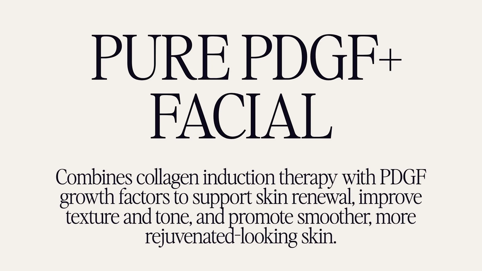 PURE PDGF FACIAL